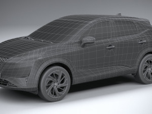 Nissan Qashqai 2022 3D 模型