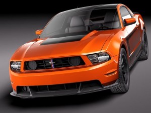 Mustang Boss 302 2012 3D Model