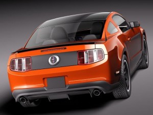 Mustang Boss 302 2012 3D Model