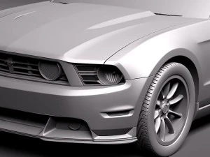 Mustang Boss 302 2012 3D Model