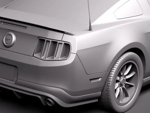 Mustang Boss 302 2012 3D Model