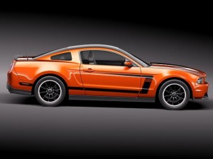 Mustang Boss 302 2012 3D Model