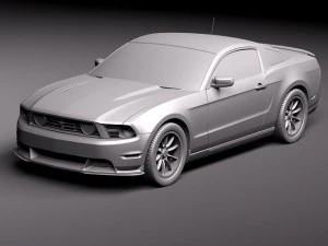 Mustang Boss 302 2012 3D Model