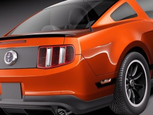Mustang Boss 302 2012 3D Model