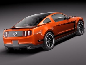 Mustang Boss 302 2012 3D Model