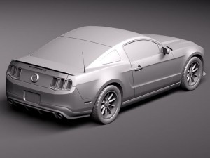 Mustang Boss 302 2012 3D Model