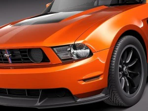 Mustang Boss 302 2012 3D Model