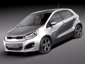 Kia Rio 5-door 2012 3D Model