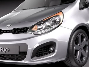 Kia Rio 5 puertas 2012 Modelo 3D