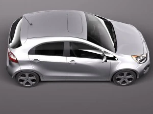 Kia Rio 5 puertas 2012 Modelo 3D