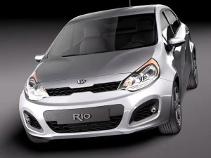Kia Rio 5 puertas 2012 Modelo 3D