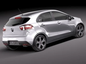Kia Rio 5 puertas 2012 Modelo 3D