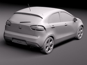 Kia Rio 5-door 2012 3D मॉडल