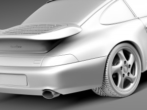 Porsche 911 993 Turbo Modello 3D