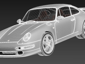 Porsche 911 993 Turbo Modello 3D