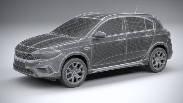 Fiat Tipo City Cross Fließheck 2024 3D-Modell - Herunterladen
