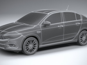 Fiat Tipo Sedan 2021 3D Modell