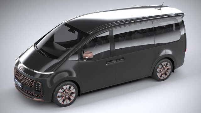hyundai staria premium 2022 3D Model in Van and Minivan 3DExport