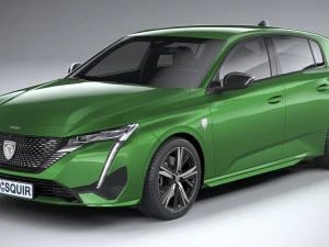 Peugeot 308 2022 3D Model