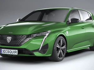 Peugeot 308 2022 3D Model