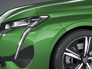 Peugeot 308 2022 3D Model