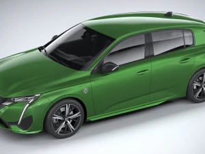 Peugeot 308 2022 3D Model
