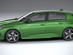 Peugeot 308 2022 3D Model