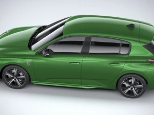 Peugeot 308 2022 3D Model