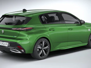 Peugeot 308 2022 3D Model