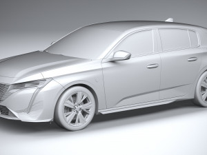 Peugeot 308 2022 Modelo 3D