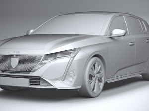 Peugeot 308 2022 Modelo 3D