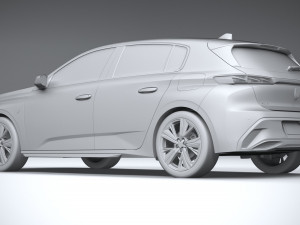 Peugeot 308 2022 Modelo 3D