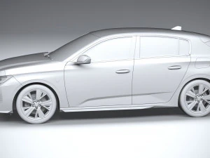 Peugeot 308 2022 3D Model