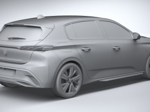 Peugeot 308 2022 Modelo 3D