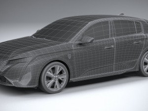 Peugeot 308 2022 Modelo 3D