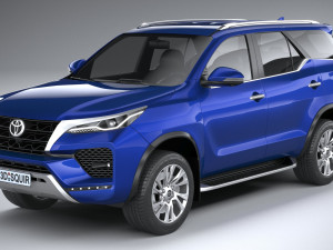 Toyota Fortuner V2 2021 Modelo 3D