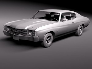 Chevrolet Chevelle 1971 3D Model