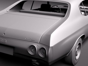 Chevrolet Chevelle 1971 3D Model