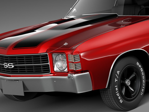 Chevrolet Chevelle SS 1971 3D Model
