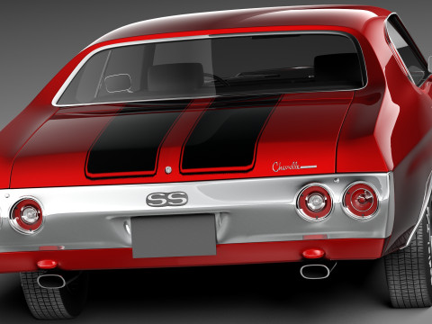 Chevrolet Chevelle SS 1971 3D Model