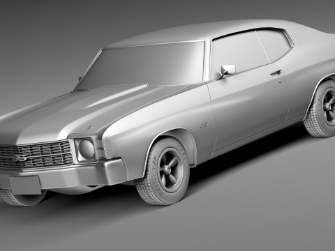 Chevrolet Chevelle SS 1971 3D Model