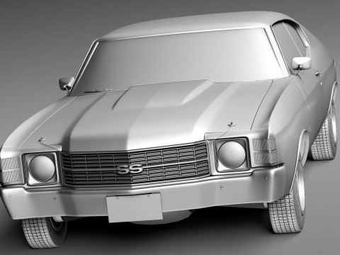 Chevrolet Chevelle SS 1971 3D Model