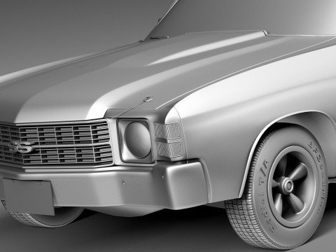 Chevrolet Chevelle SS 1971 3D Model