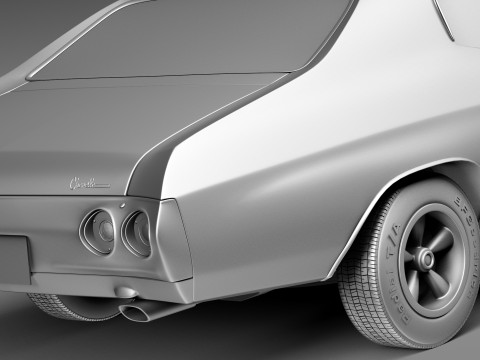 Chevrolet Chevelle SS 1971 3D Model