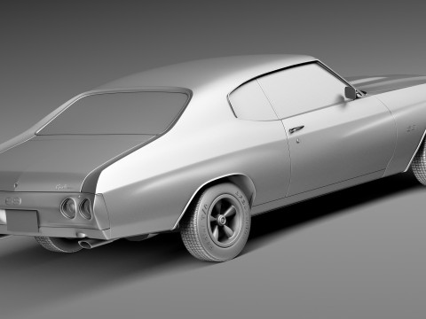 Chevrolet Chevelle SS 1971 3D Model