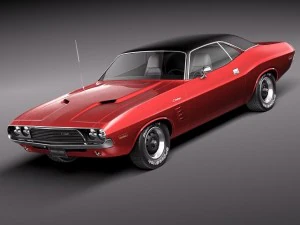Dodge Challenger 1972 Modelo 3D
