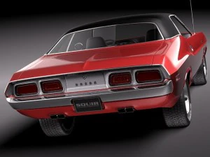 Dodge Challenger 1972 3D Model