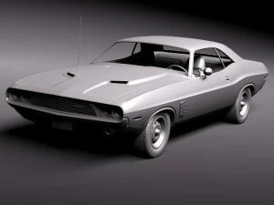 Dodge Challenger 1972 3D Model