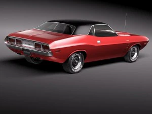 Dodge Challenger 1972 3D Model