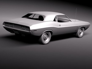 Dodge Challenger 1972 Model 3D